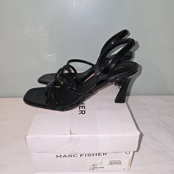Marc Fisher mf Nalina Heeled Sandal in Black, Size 8M - Picture 5 of 9